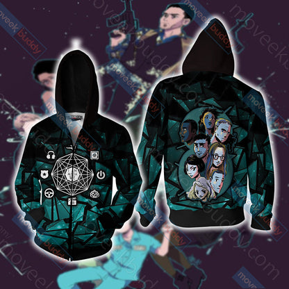 Sense8 Unisex 3D T-shirt Zip Hoodie