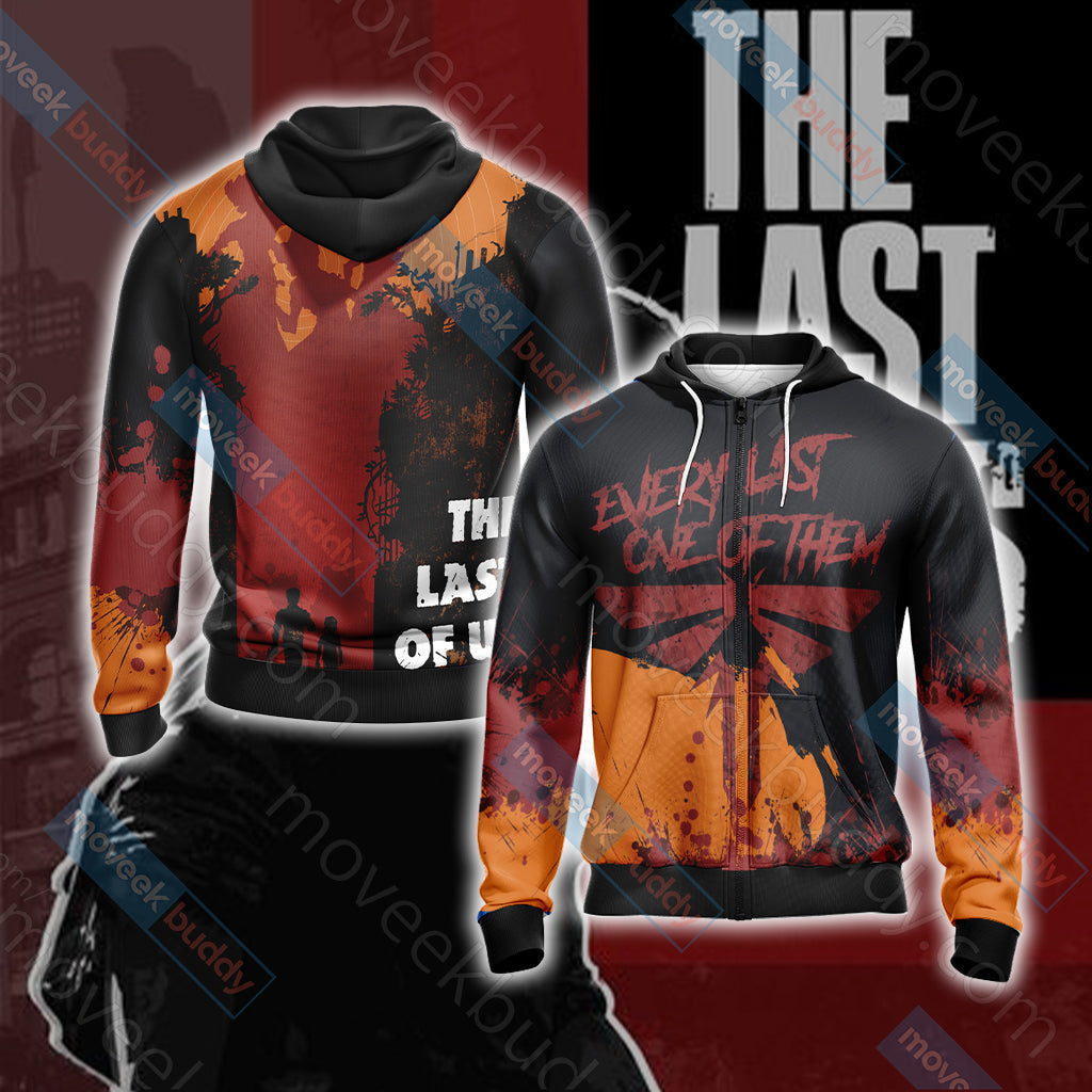 The Last of Us Part Unisex 3D T-shirt Zip Hoodie