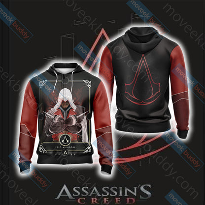 Assassin's Creed New Style Unisex 3D T-shirt Zip Hoodie