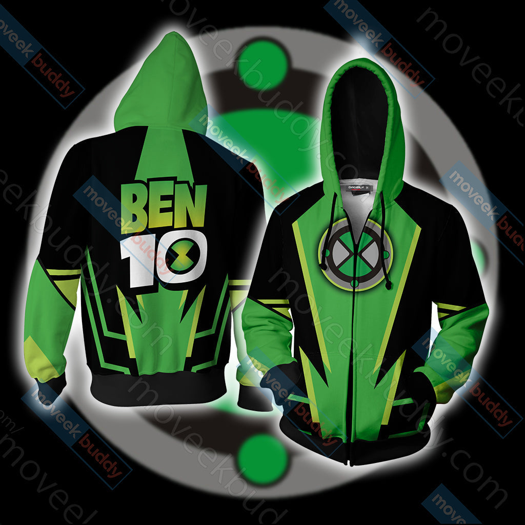 Ben 10 Unisex 3D T-shirt Zip Hoodie