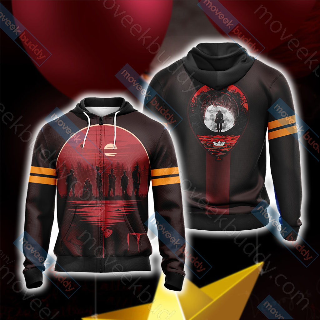 IT Unisex 3D T-shirt Zip Hoodie