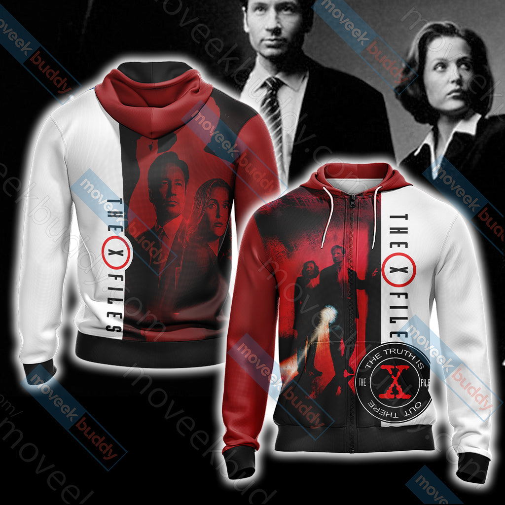 The X-Files Unisex 3D T-shirt Zip Hoodie