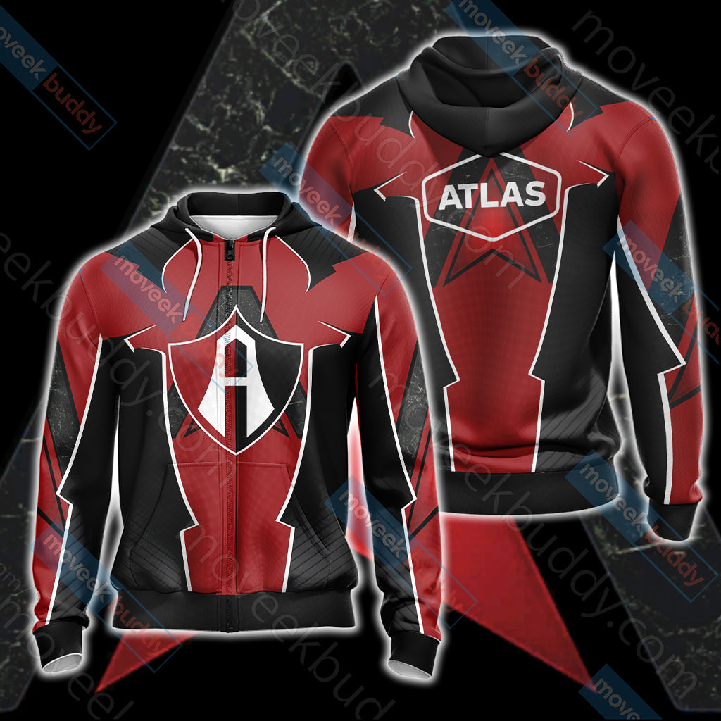 Borderlands - Atlas Unisex 3D T-shirt Zip Hoodie