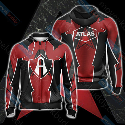 Borderlands - Atlas Unisex 3D T-shirt Zip Hoodie