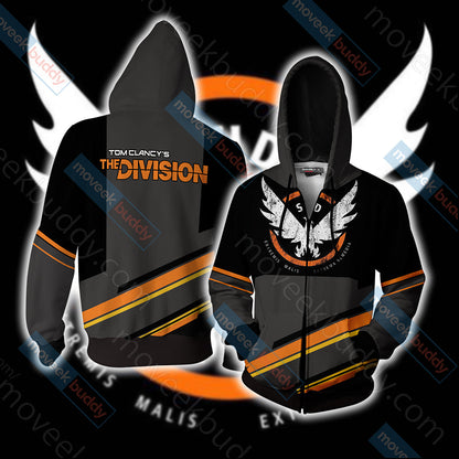 Tom Clancy's The Division Unisex 3D T-shirt Zip Hoodie
