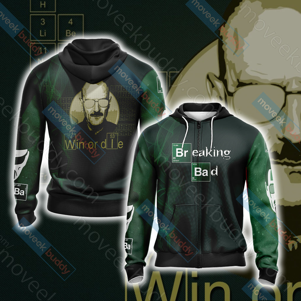 Breaking Bad Unisex 3D T-shirt Zip Hoodie