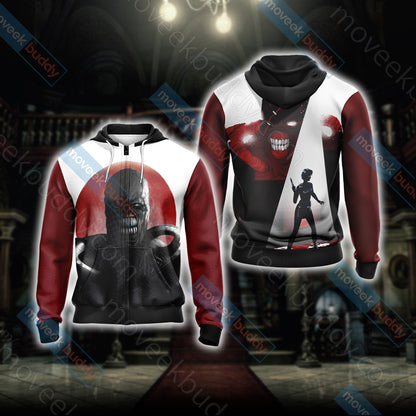 Resident Evil New Unisex 3D T-shirt Zip Hoodie