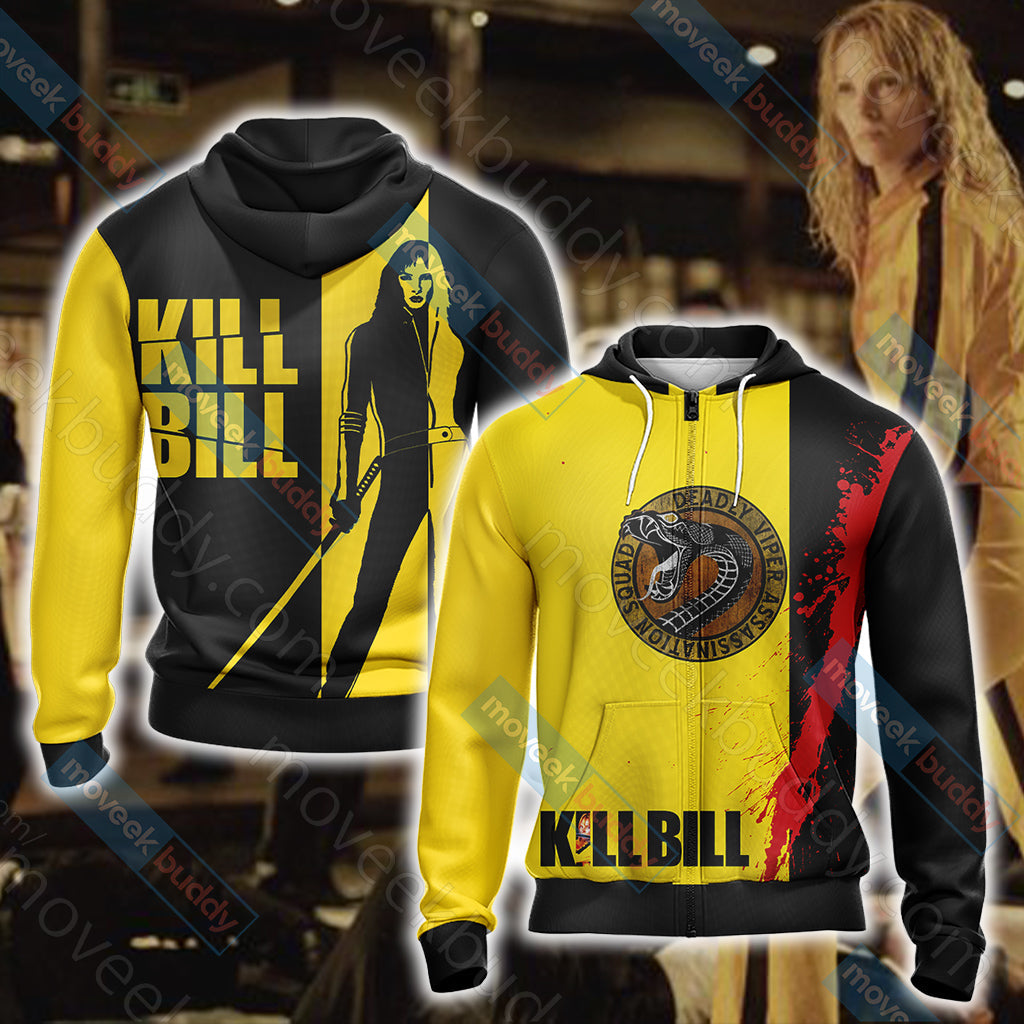 Kill Bill New Look Unisex 3D T-shirt Zip Hoodie