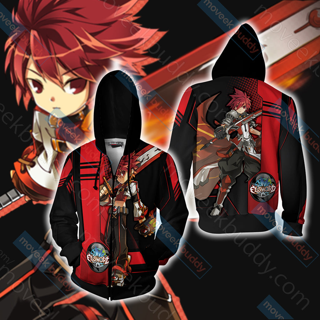 Elsword - Lord Knight New Unisex 3D T-shirt Zip Hoodie