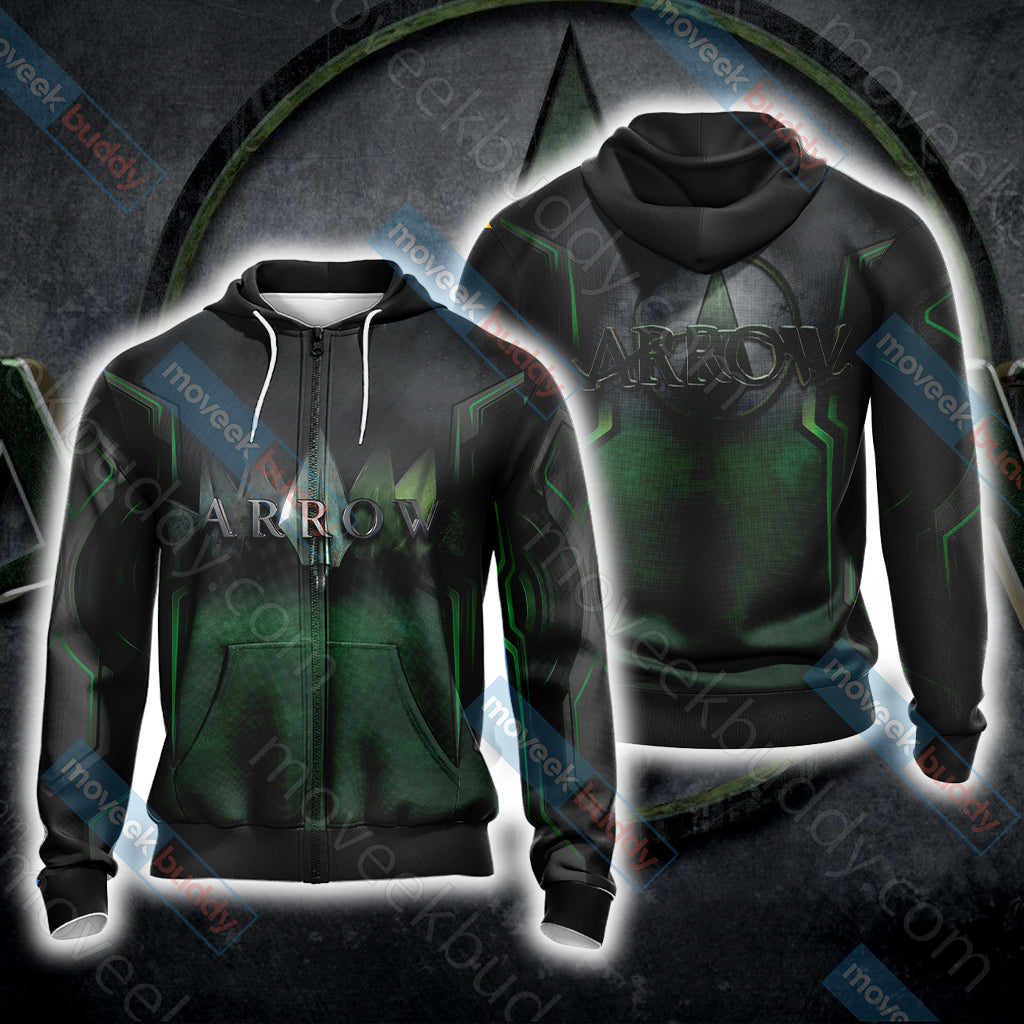 Arrow New Unisex 3D T-shirt Zip Hoodie