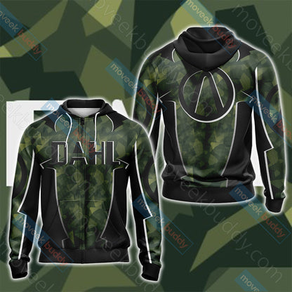 Borderlands - Dahl Unisex 3D T-shirt Zip Hoodie