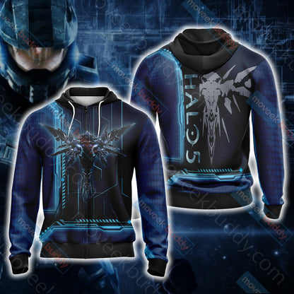 Halo 5 Unisex 3D T-shirt Zip Hoodie