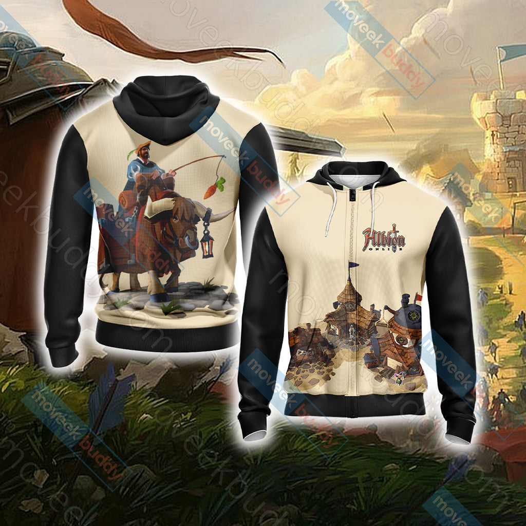 Albion Online Unisex 3D T-shirt Zip Hoodie