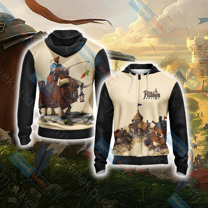 Albion Online Unisex 3D T-shirt Zip Hoodie