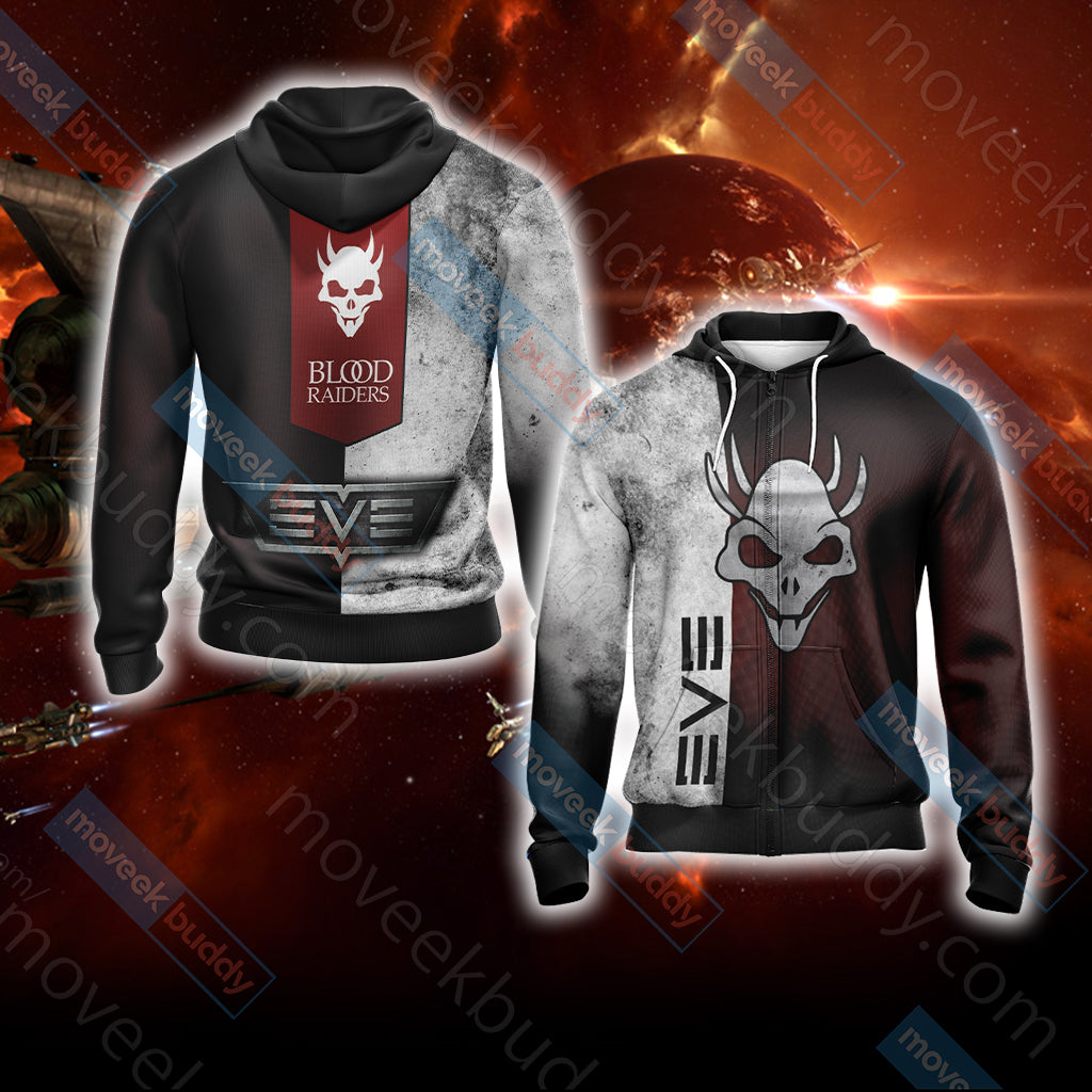 Eve online - Blood Raiders Unisex 3D T-shirt Zip Hoodie