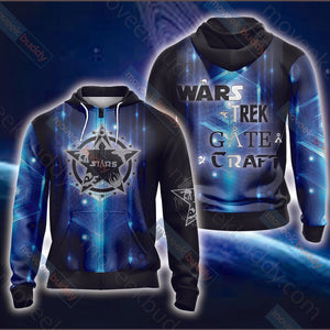 Geek All Stars Unisex 3D T-shirt Zip Hoodie XS 