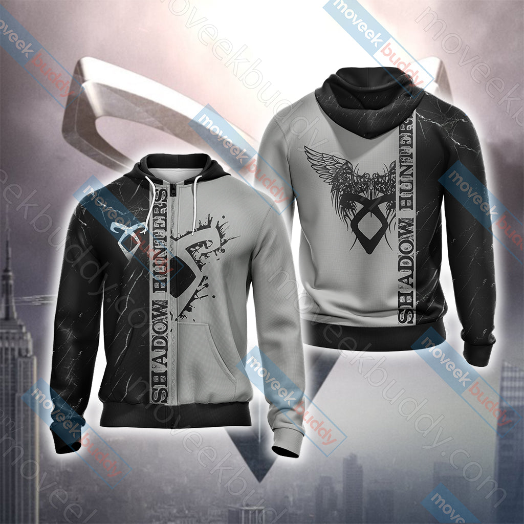 Shadowhunters New Unisex 3D T-shirt Zip Hoodie