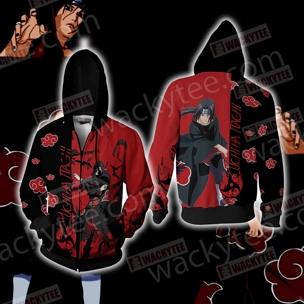 Naruto - Uchiha Itachi New Style Unisex 3D T-shirt Zip Hoodie