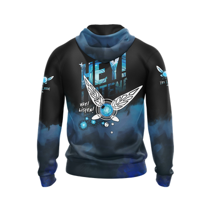 The Legend Of Zelda Navi Fairy Hey Listen Unisex 3D T-shirt Zip Hoodie