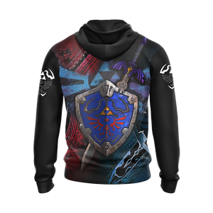 The Legend Of Zelda Unisex 3D T-shirt Zip Hoodie   