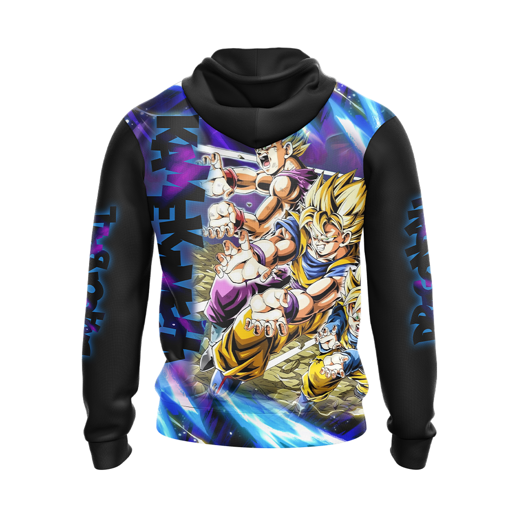 Dragon Ball Kamekameha Son Family Son Goku Goten Gohan Unisex 3D T-shirt Zip Hoodie