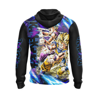 Dragon Ball Kamekameha Son Family Son Goku Goten Gohan Unisex 3D T-shirt Zip Hoodie