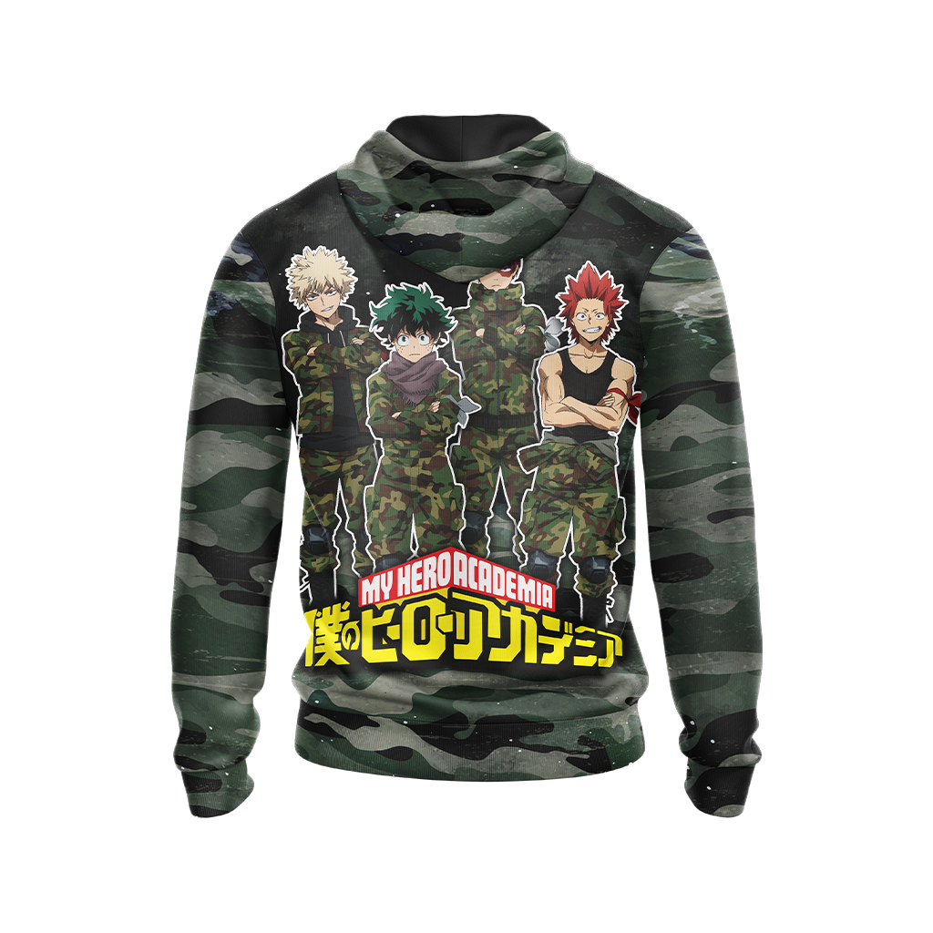 My Hero Academia in Military Uniform Unisex 3D T-shirt   