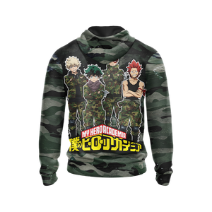 My Hero Academia in Military Uniform Unisex 3D T-shirt   