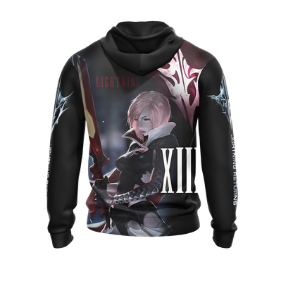 Final Fantasy XIII Lightning Returns Unisex 3D T-shirt Zip Hoodie