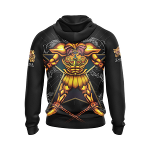 Yu Gi Oh! Exodia The Forbidden Unisex 3D T-shirt Zip Hoodie   