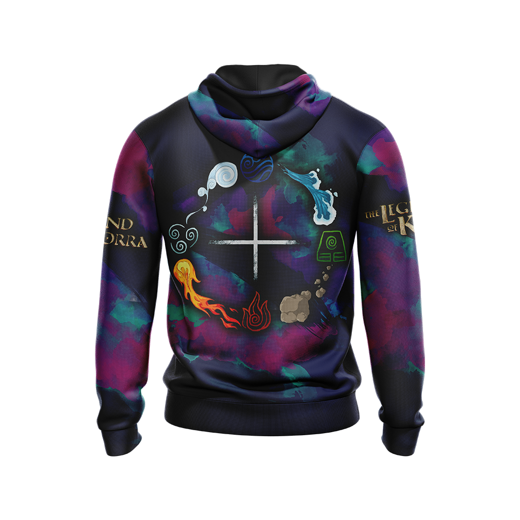 Legend of Korra - Four Elements Unisex 3D T-shirt