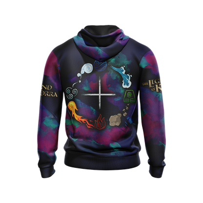 Legend of Korra - Four Elements Unisex 3D T-shirt