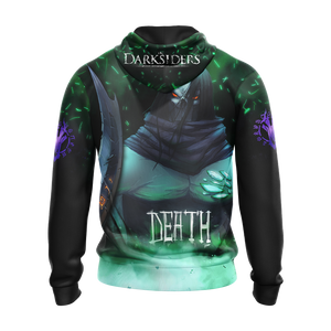 Darksiders Death Unisex 3D T-shirt Zip Hoodie   