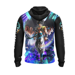 Dragon Ball Gogeta, Vegeta, and  Goku Unisex 3D T-shirt Zip Hoodie   