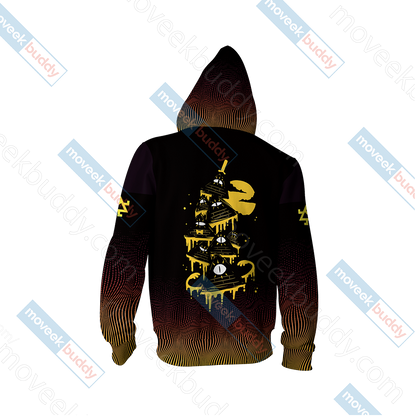 Gravity Falls - Bill Cipher Wheel New Version Unisex 3D T-shirt