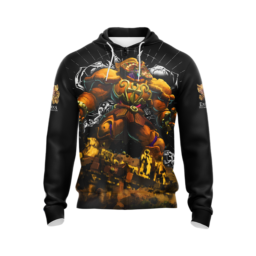 Yu Gi Oh! Exodia The Forbidden Unisex 3D T-shirt Zip Hoodie