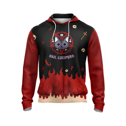 Hail Lucipurr Cat Unisex 3D T-shirt