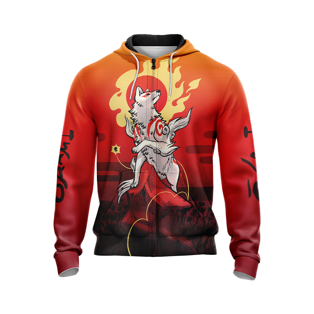 Okami Fox Fire Unisex 3D T-shirt