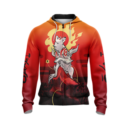 Okami Fox Fire Unisex 3D T-shirt