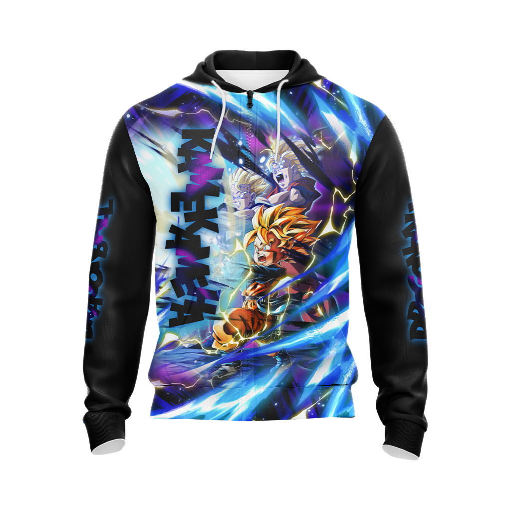 Dragon Ball Kamekameha Son Family Son Goku Goten Gohan Unisex 3D T-shirt Zip Hoodie