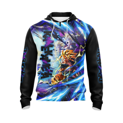 Dragon Ball Kamekameha Son Family Son Goku Goten Gohan Unisex 3D T-shirt Zip Hoodie