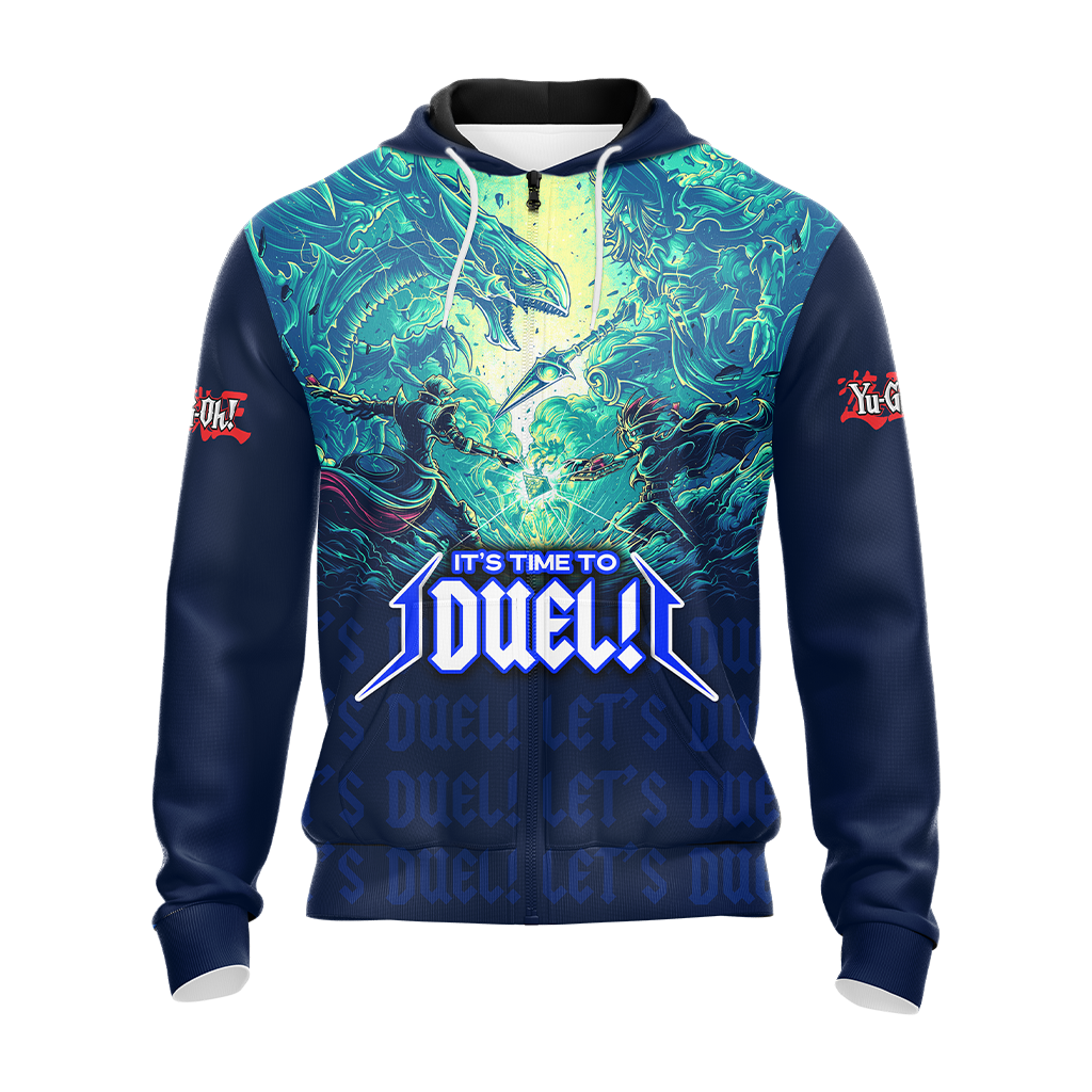 Yu-Gi-Oh! It's Time To Duel Mutō Yūgi vs Seto Kaiba Unisex 3D T-shirt Zip Hoodie Pullover Hoodie