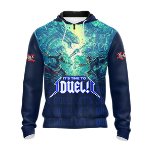 Yu-Gi-Oh! It's Time To Duel Mutō Yūgi vs Seto Kaiba Unisex 3D T-shirt Zip Hoodie Pullover Hoodie   