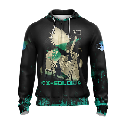 Final fantasy - Ex-Soldier of the VII Unisex 3D T-shirt