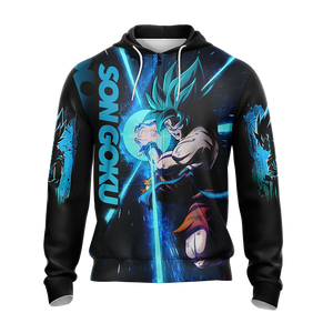 Dragon Ball Son Goku All Over Print T-shirt Zip Hoodie Pullover Hoodie   