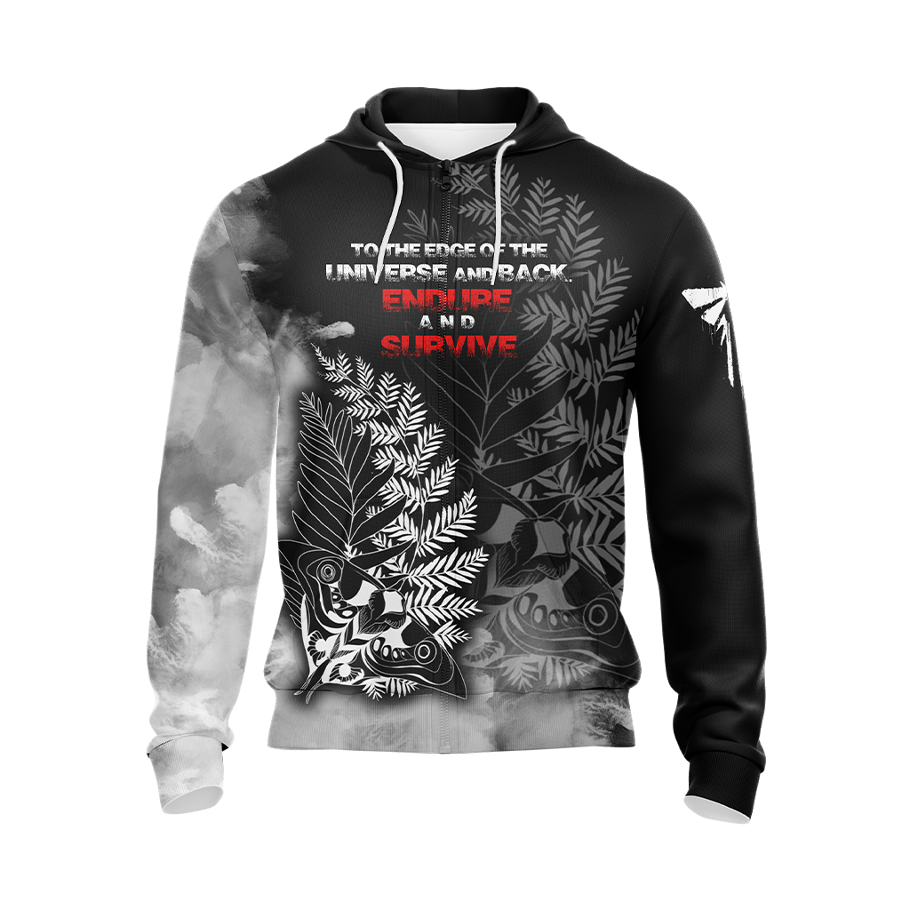 The Last Of Us - To The Edge Of The Universe And Back. Endure And Survive Unisex 3D T-shirt Zip Hoodie