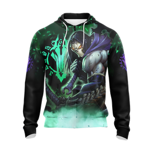 Darksiders Death Unisex 3D T-shirt Zip Hoodie   