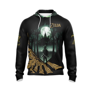 The Legend Of Zelda Unisex 3D T-shirt Zip Hoodie   