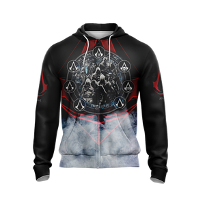 Assassin's Creed We Work In The Dark To Serve The Light Unisex Zip Up Hoodie