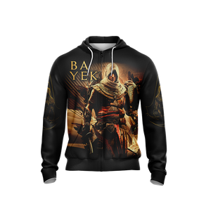 Assassin’s Creed Origins Logo with Bayek Unisex 3D T-shirt   